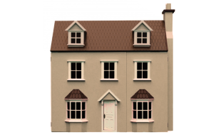 Unpainted Pippin Cottage 12th Scale Ready to Assemble Dolls House