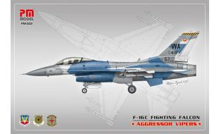 PM Models 1/72 Scale F-16C Fighting Falcon "Aggressor Vipers" Model Kit