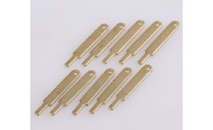 Flat Railing Stanchions 1 Hole 15mm 10pcs