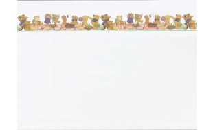 Teddy Bears Picnic Border Wallpaper for 12th Scale Dolls House