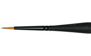 Royal & Langnickel Mini Majestic Size 3/0 Round Wood Handle Paint Brush