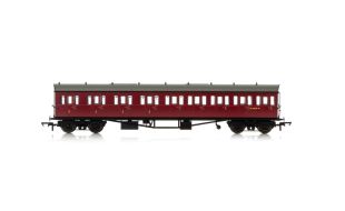Hornby BR, Collett 57' Bow Ended E131 Nine Compartment Composite (Left Hand), W6630W - Era 4 OO Gauge