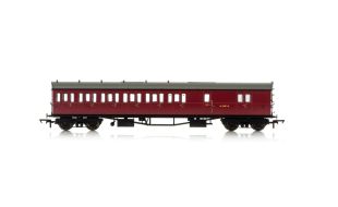 Hornby BR, Collett 57' Bow Ended D98 Six Compartment Brake Third (Left Hand), W5507W - Era 4 OO Gauge