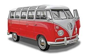 Revell 1/24 Scale VW Volkswagen T1 Samba Bus Model Kit