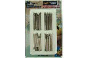 Rotacraft 30 piece Diamond Engraving Bit Set