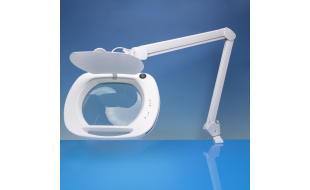 Light Craft Wide Lens LED Magnifier Lamp with Dual Dimmer