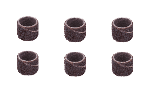 Dremel Pack of 6 Sanding Bands 13mm 120 Grit