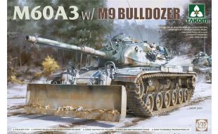 Takom 1/35 Scale M60A3 w/ M9 Bulldozer Attachment Model Kit