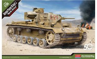 Academy 1/35 Scale German Panzer III Ausf J "North Africa" Model Kit