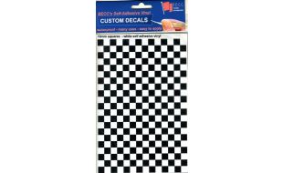 Vinyl Squares Chequer Pattern Black White