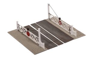 Peco Level Crossing Gates inc Pedestrian Wicket Gates OO Gauge