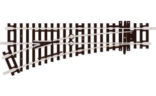 Peco No.2 Radius L/H Turnout Insulfrog OO Gauge