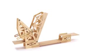 Pathfinders Strauss Bascule Bridge Educational Wood Kit