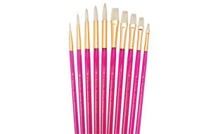 White Bristle Super Value Brush Pack