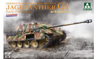 Takom 1/35 Scale German WWII Jagdpanther G1 Early SdKfz 173 w/ Zimmerit Limited Edition Model Kit