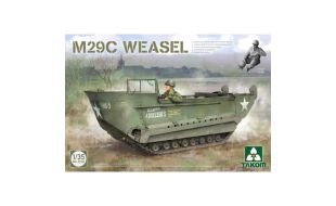 Takom 1/35 Scale US WWII M29C Weasel Light Amphibious Tracked Vehicle Model Kit