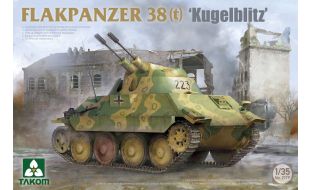Takom 1/35 Scale German WWII Flakpanzer 38(t) 'Kugelblitz' Model Kit