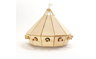 Pathfinders Leonardo da Vinci Tank Working Wood Model Kit