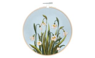 Trimits Snowdrops Embroidery Hoop Kit