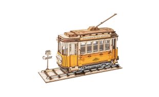 Rolife Retro Tramcar Wooden Model Kit