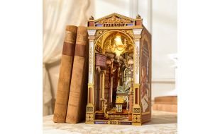 Rolife Library of Wonders 3D Wooden DIY Miniature House Book Nook