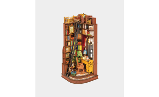 Rolife Silent Corner Study 3D Wooden DIY Miniature House Book Nook