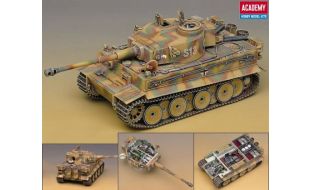 Academy 1/35 Scale Tiger 1 Early Version with Interior Model Kit