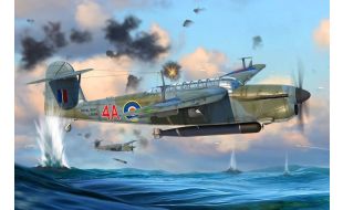 Trumpeter 1/48 Scale British Royal Navy Fairey Barracuda Mk II WWII Torpedo Bomber Model Kit