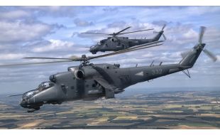 Trumpeter 1/48 Scale Soviet Army Mi-24P Hind-F Helicopter Model Kit