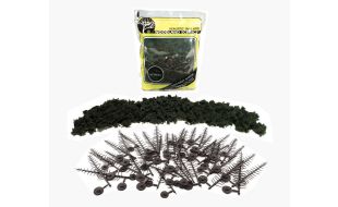 Forest Green Conifer Realistic Trees Kit Pack of 24