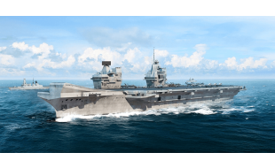 Trumpeter 1/700 Scale Royal Navy HMS Queen Elizabeth R08 Aircraft Carrier Model Kit