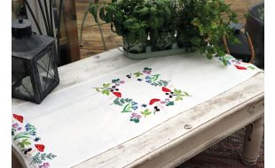 Trimits Toadstools Table Runner Embroidery Kit