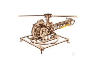 UGears Mini Helicopter Wooden Model Kit
