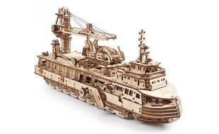 UGears Research Vessel Wooden Model Kit