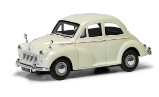 Corgi 1/43 Scale Morris Minor 1000 - Snowberry White Die Cast Model