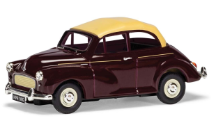 Corgi 1/43 Scale Morris Minor 1000 Convertible, Maroon 'B' Die Cast Model