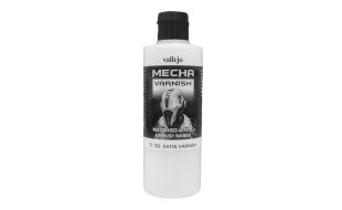 Vallejo Mecha Acrylic Satin Varnish 200ml for Brush or Airbrush