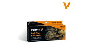 Vallejo Rust Stain and Streaking Set of 8 Acrylic Paint Colours
