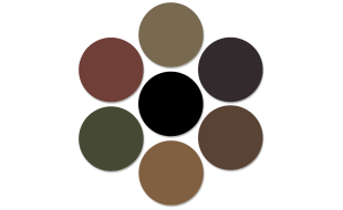 Paint Pack for Academy 1/35 Scale Panther G Model Kit ( 7 x 17ml Bottles)