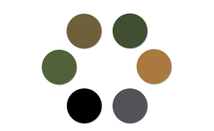 Starter Paint Pack for Italeri Chinook HC.2 CH-47F Helicopter Model Kit (6 x 17ml Bottles)