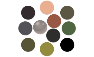 Starter Paint Pack for Tamiya 1/35 Scale German Heavy Tank Destroyer Elefant Model Kit (11 x 17ml Bottles)