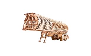 Wood Trick Tank Trailer for Big Rig Wooden Model Kit