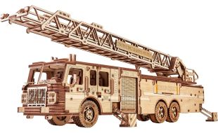 Wood Trick Rescue Fire Truck Wooden Model Kit