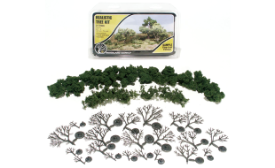 Medium Green Realistic Trees Kit Pack of 21