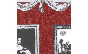 Raspberry Room Pack Print Wallpaper for 12th Scale Dolls House