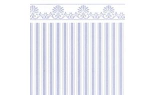 Majestic Aqua White Wallpaper for 12th Scale Dolls House