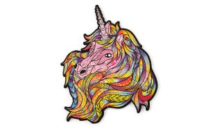 Pink Sky Unicorn 21 Piece Wooden Jigsaw