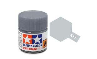 Tamiya Acrylic Gloss Paint (10ml) - Chrome Silver