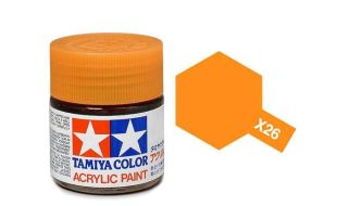 Tamiya Acrylic Gloss Paint (10ml) - Clear Orange
