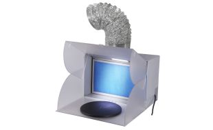 Portable Fold Away Airbrush Spray Booth with Vent Hose and Light